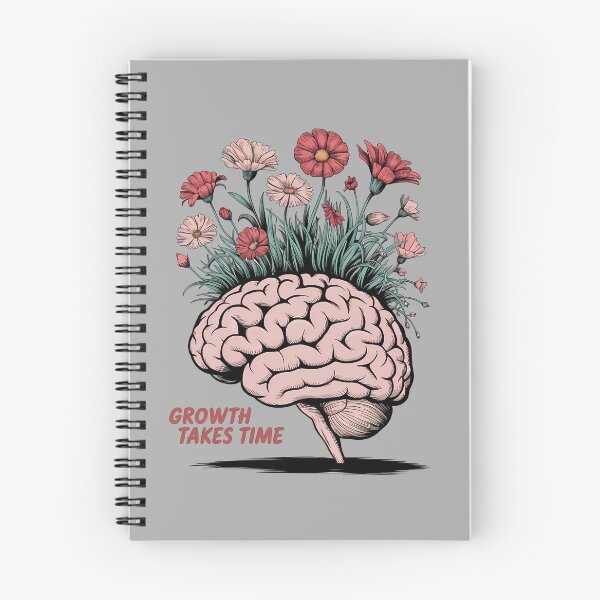 Item preview, Growth Takes Time – Blooming Brain Illustration designed and sold by ViviNyks.