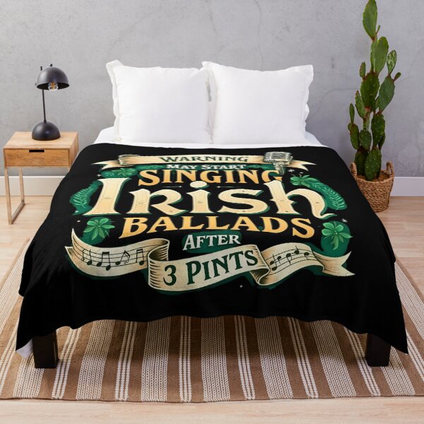 Artikelvorschau, Achtung: Nach 3 Pints Irland können irische Balladen gesungen werden entworfen und verkauft von OliDesigns.