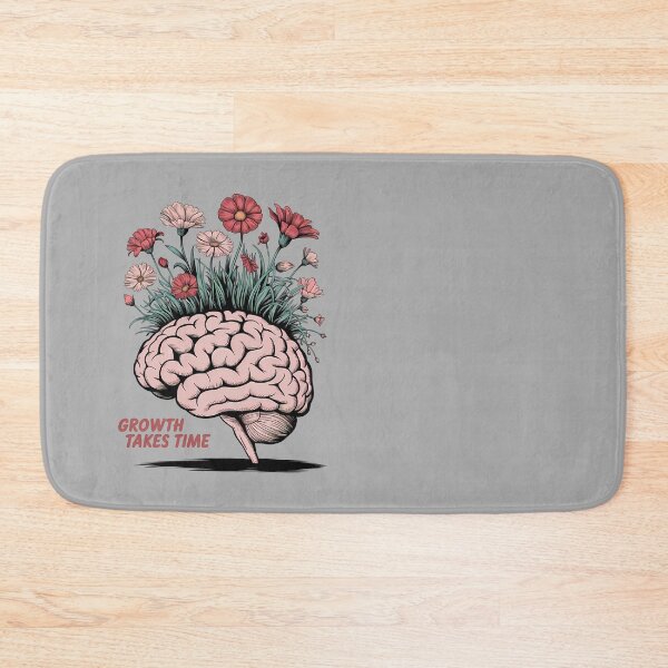 Item preview, Growth Takes Time – Blooming Brain Illustration designed and sold by ViviNyks.
