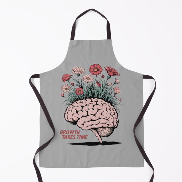 Item preview, Growth Takes Time – Blooming Brain Illustration designed and sold by ViviNyks.