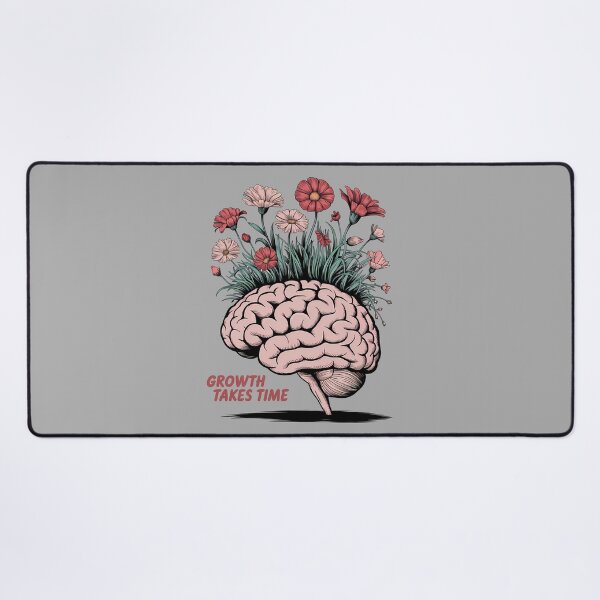 Item preview, Growth Takes Time – Blooming Brain Illustration designed and sold by ViviNyks.