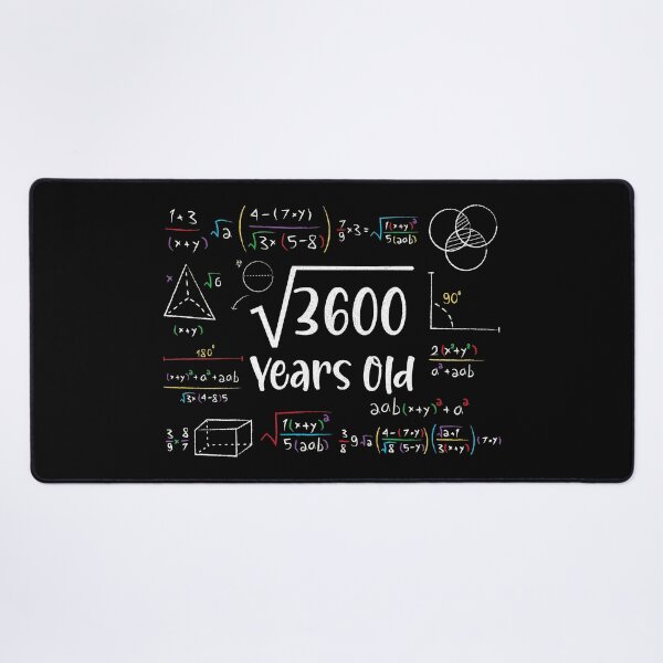 Item preview, Square Root of 3600 60th Birthday 60 Year Old Gifts Math Bday designed and sold by Blok45.