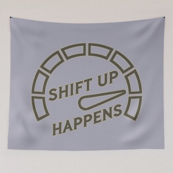 Item preview, Shift Up Happens: Speedometer Magic for Driven Daredevils designed and sold by CoolVisionStd.