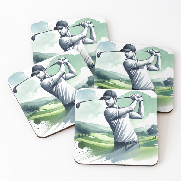 Item preview, Watercolor Golfer – Birthday Golf Theme Art designed and sold by Monika Howarth.