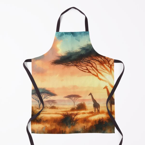 Item preview, Giraffes at Sunset in African Savannah - Safari Magic designed and sold by Wild-way Art.
