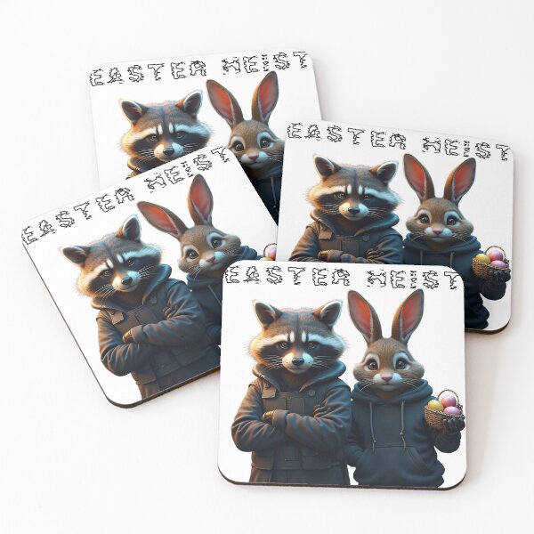 Item preview, Easter Heist – Funny Raccoon and Bunny T-shirt designed and sold by AdaMerch.