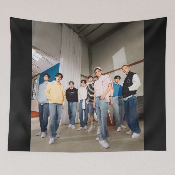 Item preview, SKZ b&w poster You make STRAY KIDS stay kpop hot black and white ot8 designed and sold by Kpop-Noona.