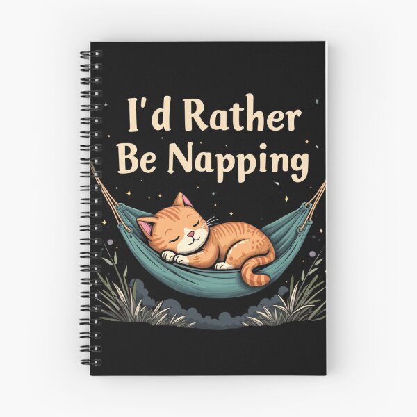 Item preview, I'd Rather Be Napping – Cozy Cat designed and sold by nbg2012.