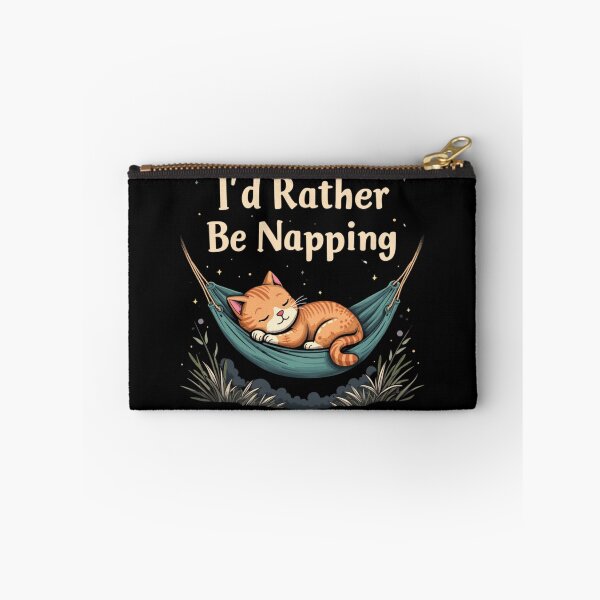 Item preview, I'd Rather Be Napping – Cozy Cat designed and sold by nbg2012.