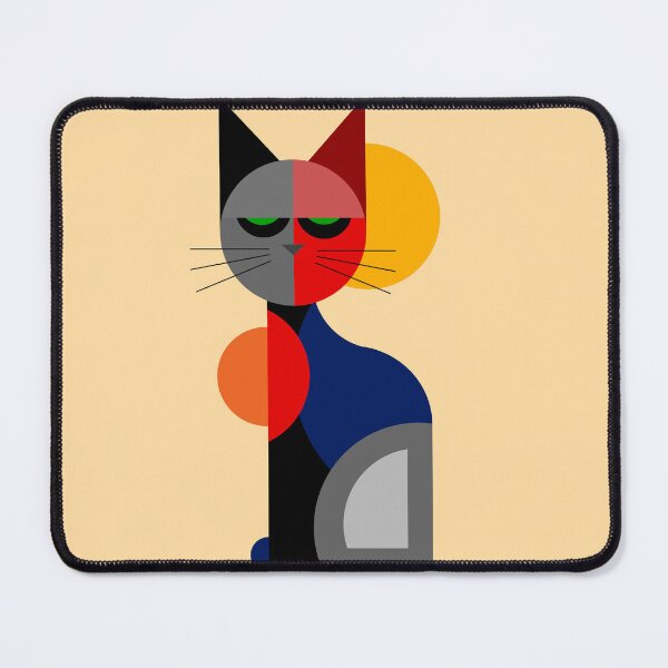 Item preview, Artistic colorful cubism cat designed and sold by mikistudio.