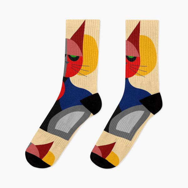 Item preview, Artistic colorful cubism cat designed and sold by mikistudio.