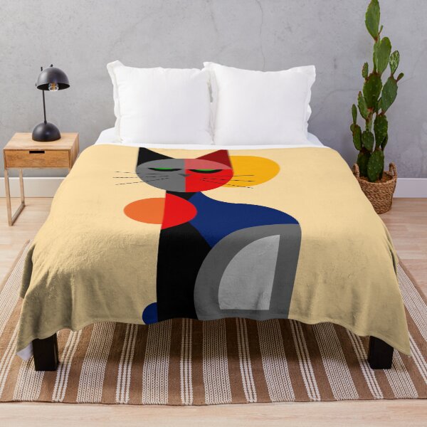 Item preview, Artistic colorful cubism cat designed and sold by mikistudio.