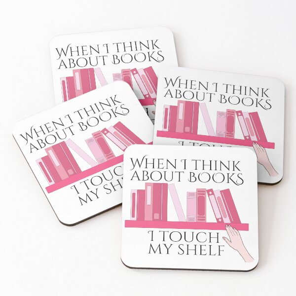 Item preview, When I think about books I touch my shelf designed and sold by TillyTaitAuthor.