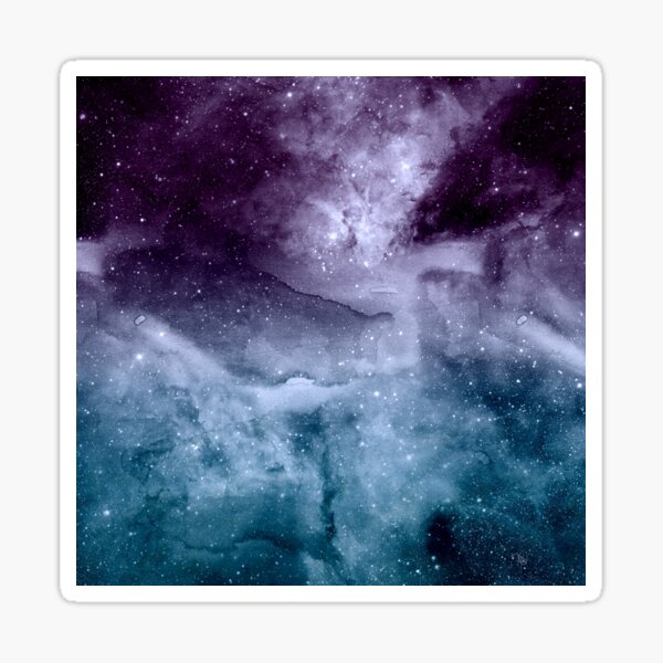 Item preview, Watercolor and nebula abstract design designed and sold by InovArtS.