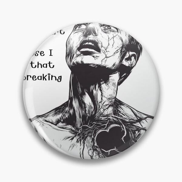 Item preview, T-Shirt – Express Your Emotions in Style | "I Know I Have a Heart Because I Feel That It's Breaking" designed and sold by BatkuzaHUB.