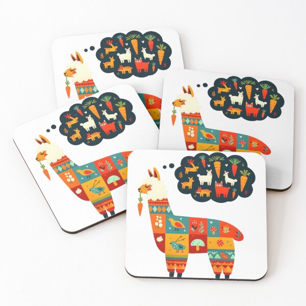 Item preview, Scandinavian Folk art - Alpaca Daydreams designed and sold by FOLK ART FUSION by heidiannemorris.