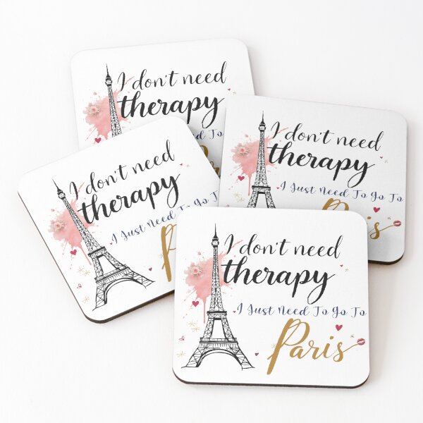 Item preview, I Don’t Need Therapy, I Just Need To Go To Paris – Funny Paris Travel Lover Design designed and sold by IM Hunter.