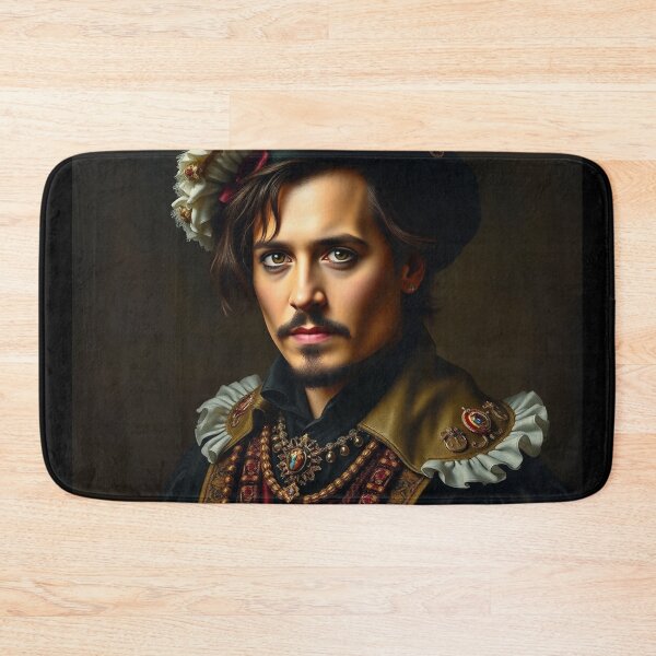 Item preview, The Marquis de Depp - Johnny Depp as a old time portrait designed and sold by Vintage Designs +.
