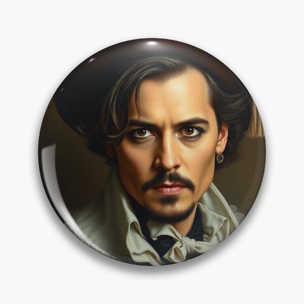 Item preview, His highness Prince Depp - Johnny Depp as a old time portrait designed and sold by Vintage Designs +.