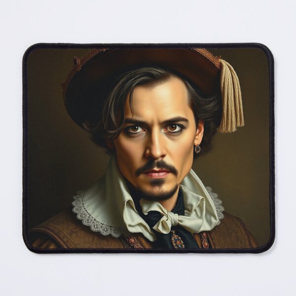 Item preview, His highness Prince Depp - Johnny Depp as a old time portrait designed and sold by Vintage Designs +.