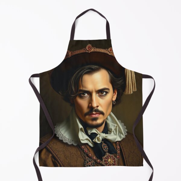 Item preview, His highness Prince Depp - Johnny Depp as a old time portrait designed and sold by Vintage Designs +.