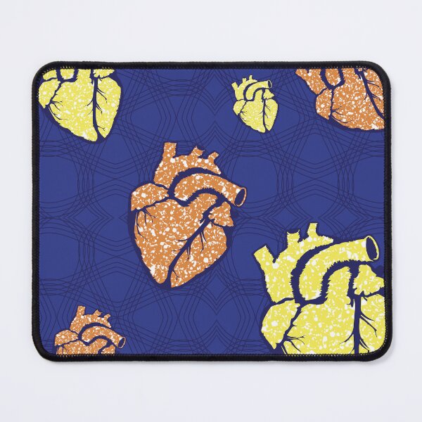 Item preview, Heart fabric patterns designed and sold by Wolagno.