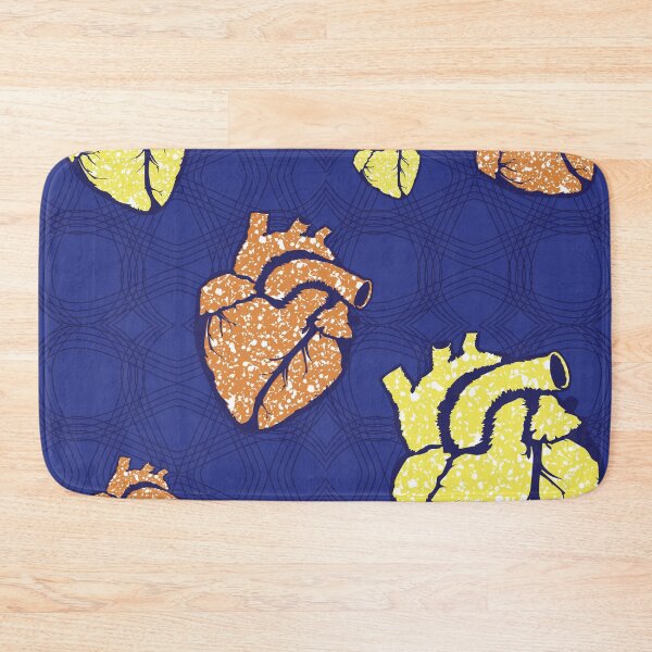 Item preview, Heart fabric patterns designed and sold by Wolagno.