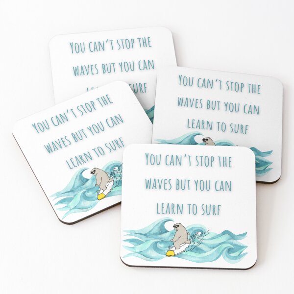 Item preview, You can’t stop the waves, but you can learn to surf. designed and sold by ArtbyShamash.