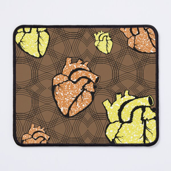 Item preview, Heart fabric patterns designed and sold by Wolagno.