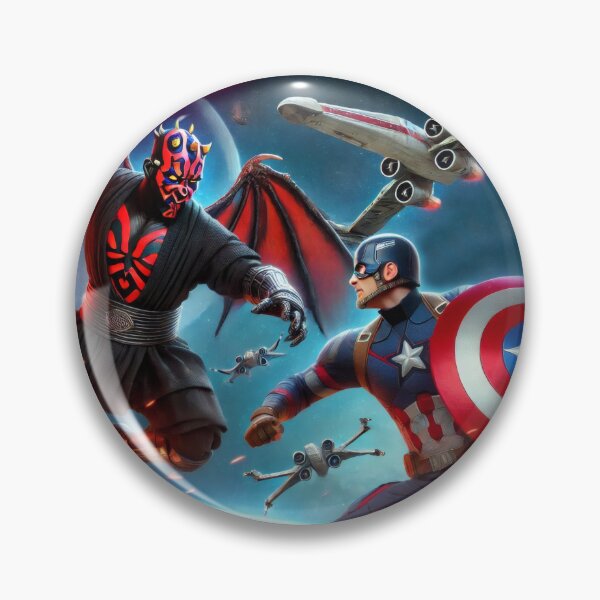 Item preview, Captain America VS Darth Maul designed and sold by ArtGeekStore.