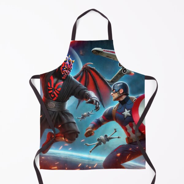 Artikelvorschau, Captain America gegen Darth Maul entworfen und verkauft von ArtGeekStore.