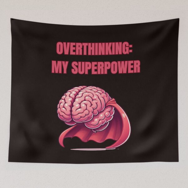 Item preview, The Overthinking Machine – Super Brain Mode designed and sold by GrafiShop.