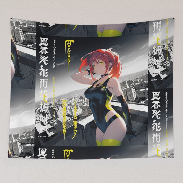 Item preview,  Ninja Assassin Female Anime Manga illustration pop culture designed and sold by Vintage Designs +.