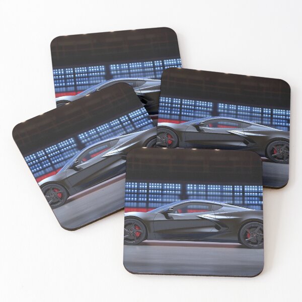 Item preview, Black Corvette E-Ray Poster – Sleek Hybrid Power designed and sold by AutoPopStudio.