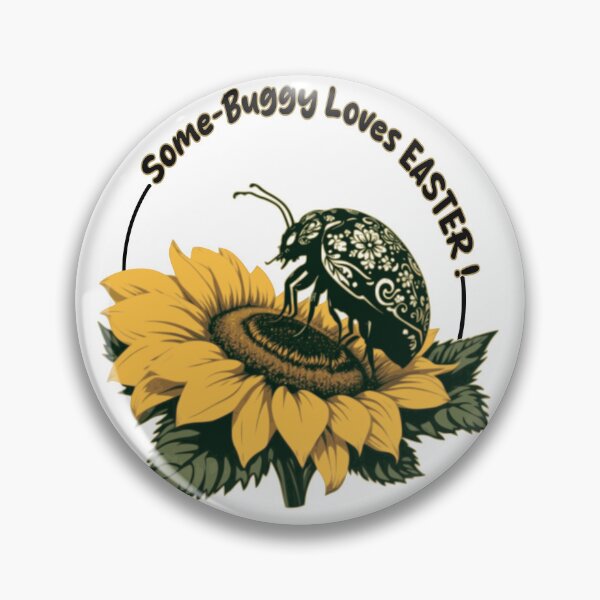 Item preview, Some-Buggy Loves Easter Cute Ladybug Sunflower designed and sold by MajeStreet.