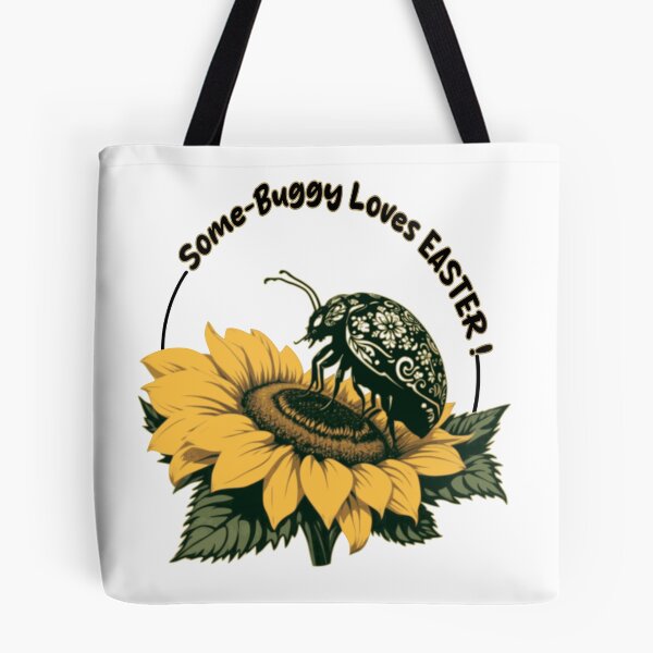 Item preview, Some-Buggy Loves Easter Cute Ladybug Sunflower designed and sold by MajeStreet.