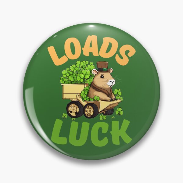 Artikelvorschau, Eine Menge Glück Bulldozer Kleeblatt St Patricks Day entworfen und verkauft von FurrFunPrints.