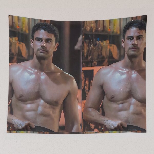 Item preview, theo james shirtless designed and sold by sarzerdesigns.