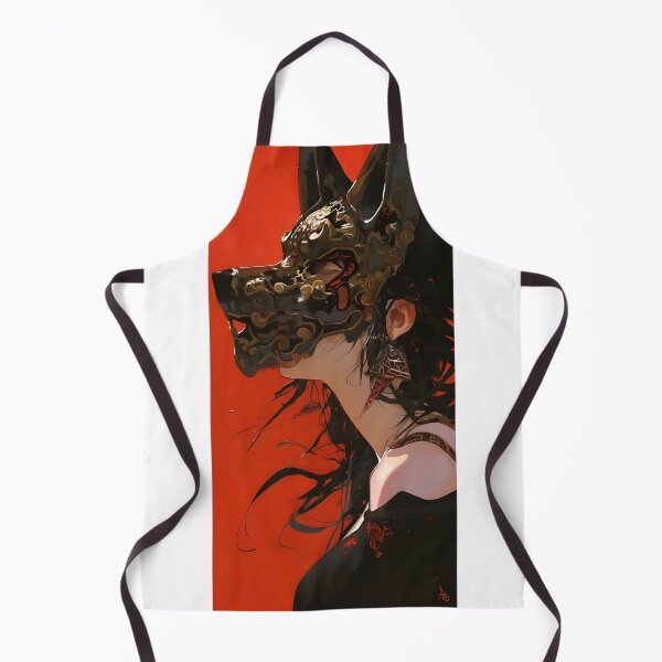 Item preview, Cyberpunk girl samurai kitsune designed and sold by KOB-DESIGN ⭐⭐⭐⭐⭐.