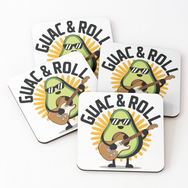 Item preview, Guac & Roll – Avocado Rock Star designed and sold by CrownedCanvas.