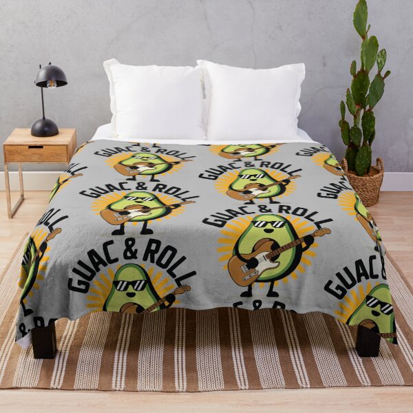 Item preview, Guac & Roll – Avocado Rock Star designed and sold by CrownedCanvas.
