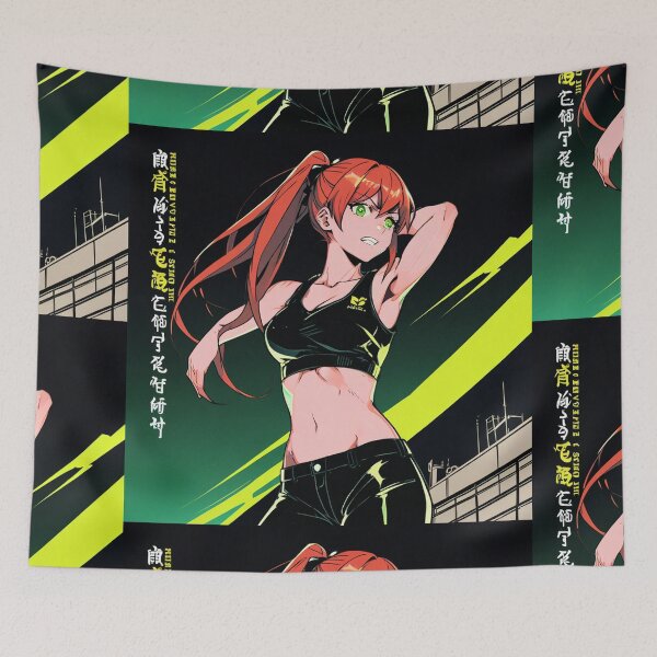 Item preview,  Ninja Assassin Female Anime Manga illustration pop culture designed and sold by Vintage Designs +.