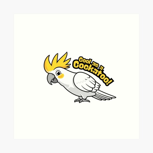 Item preview, Cool as a Cockatoo designed and sold by Looks Like Fun co..