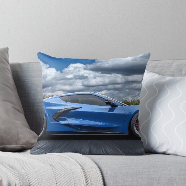 Item preview, Blue Corvette E-Ray Poster – Electrified Speed in Striking Blue designed and sold by AutoPopStudio.