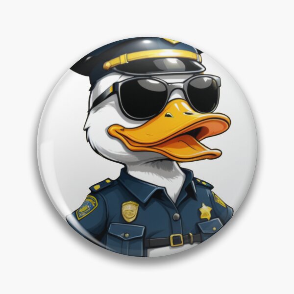 Item preview, The Coolest Cop Duck designed and sold by Trixeroks.
