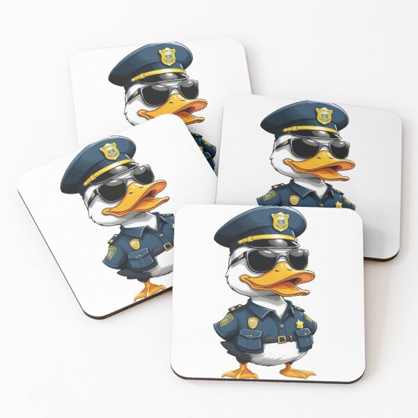 Item preview, The Coolest Cop Duck designed and sold by Trixeroks.