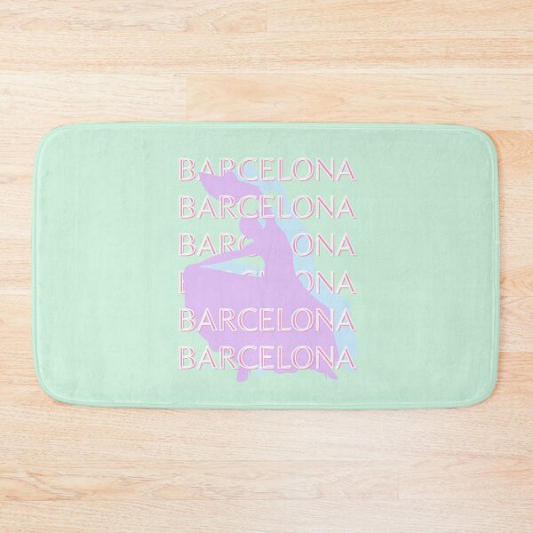Item preview, Barcelona Travel Art, Spain Travel Art, Pastel, Green designed and sold by Magic Love Art Print.