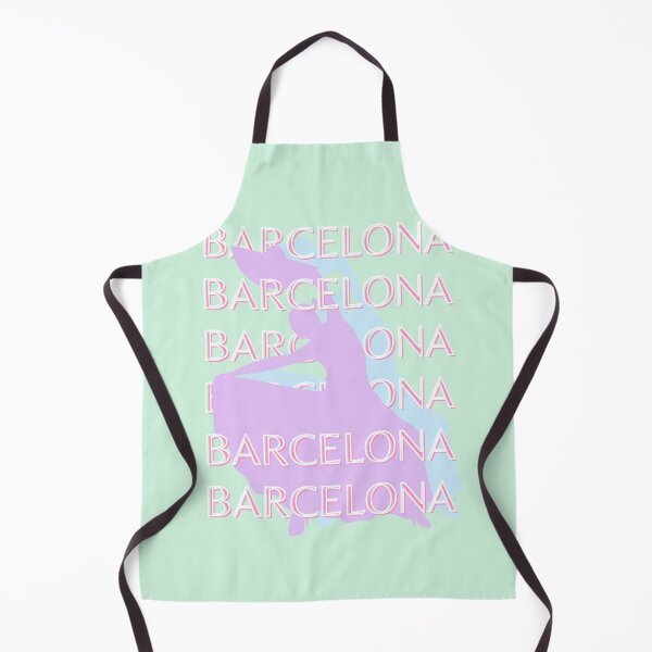 Item preview, Barcelona Travel Art, Spain Travel Art, Pastel, Green designed and sold by Magic Love Art Print.