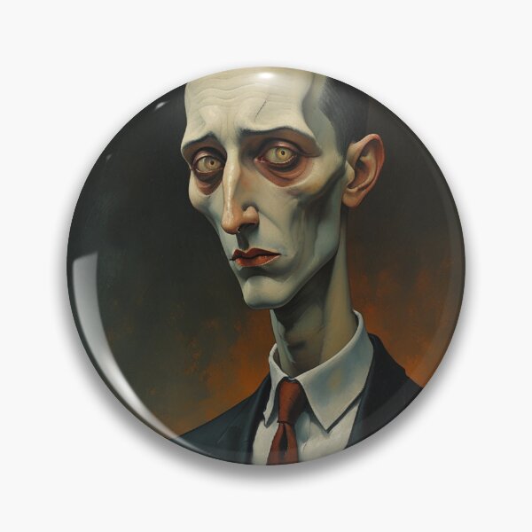 Item preview, Stylized Portrait of H.P Lovecraft in a Modigliani style designed and sold by Vintage Designs +.