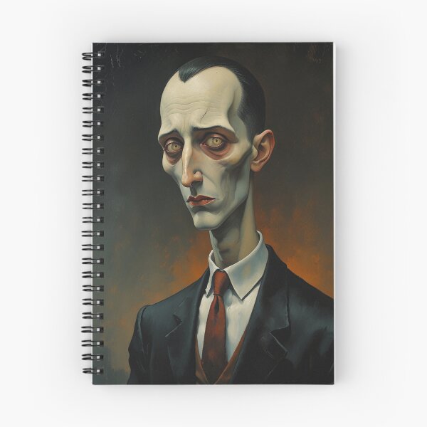Item preview, Stylized Portrait of H.P Lovecraft in a Modigliani style designed and sold by Vintage Designs +.